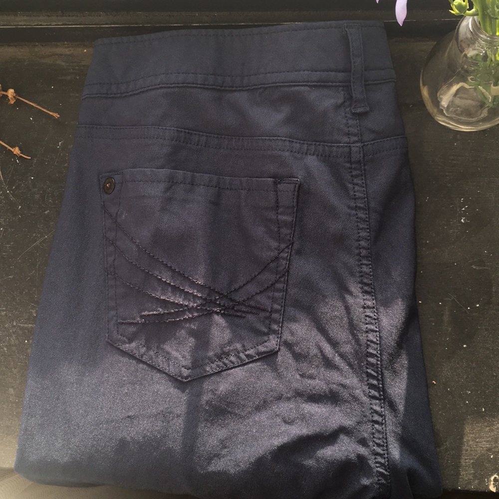 Simply Vera Vera Wang Dark Blue Stretch Pants
